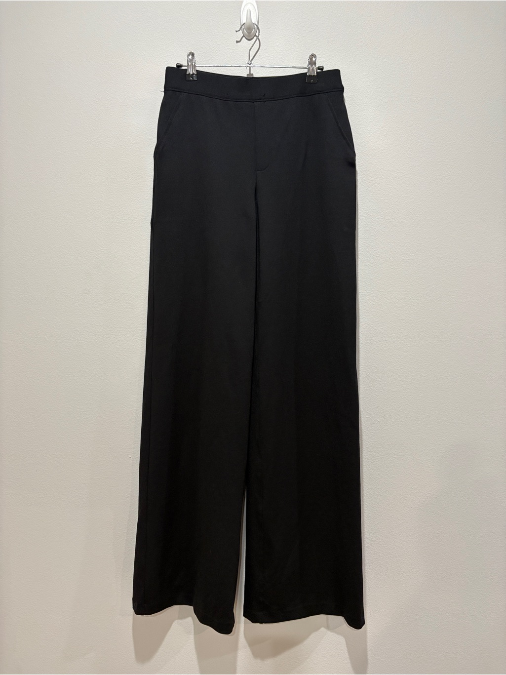 Spanx Supersmooth Perfectfit Ponte Wide Leg Pant Classic Black Size S